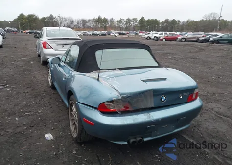 2002 BMW Z3 3.0I z USA, uszkodzony, nr VIN 4USCN53402LJ60577